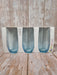 Verre à eau turquoise, lot de 3
