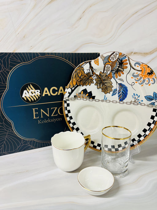 Set tasse à café Damier