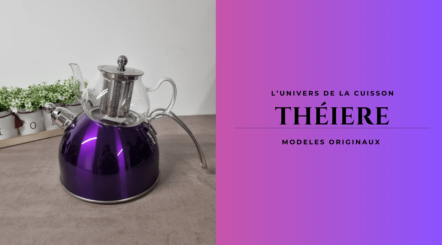 Découvrez nos théières colorées et originales.