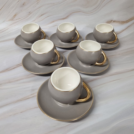 Tasse à café Leora taupe