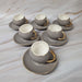 Tasse à café Leora taupe