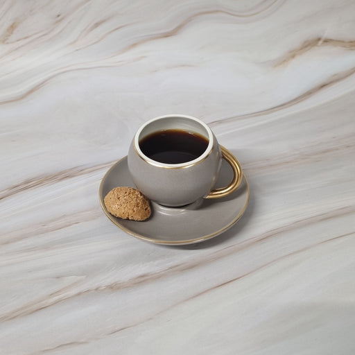 Tasse à café Leora taupe