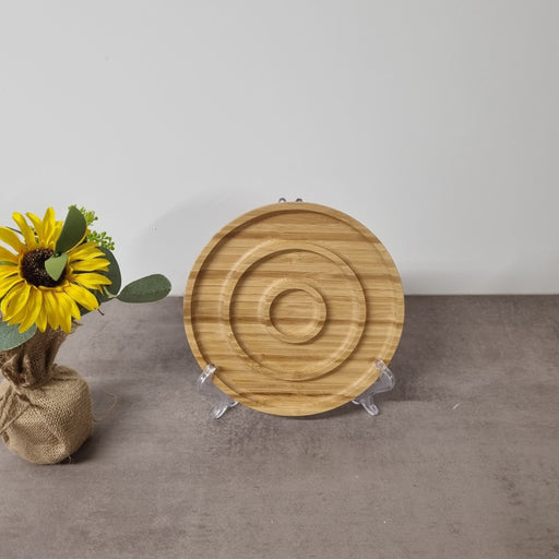 Assiette circulaire, bambou
