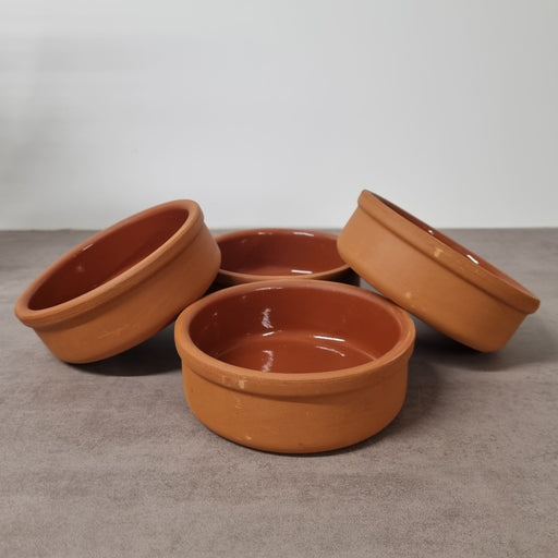 Lot de 4 ramequins en terre cuite