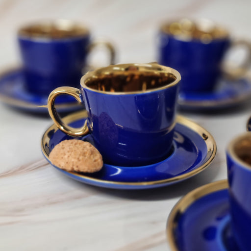 Tasse à café bleue 
