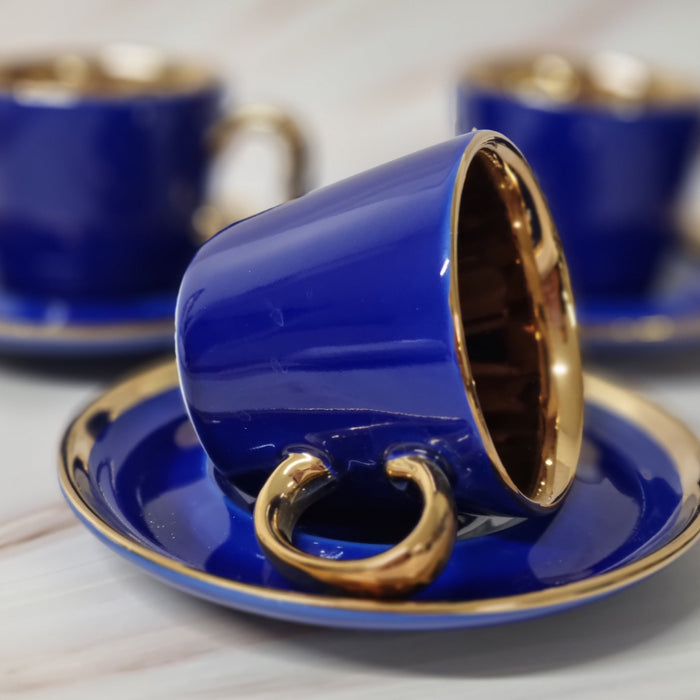 Tasse à café bleue 