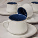 Tasse à café Mars blanc/bleu