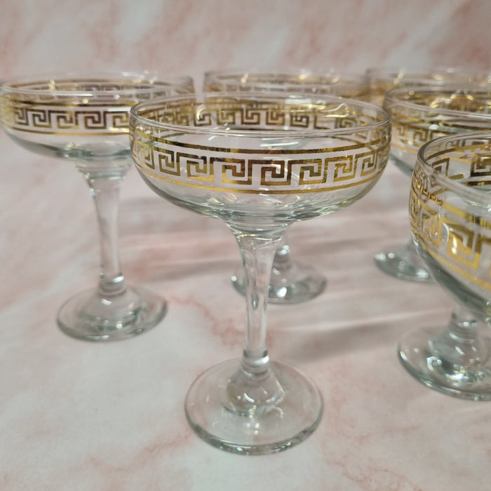 Coupe à glace à motif doré