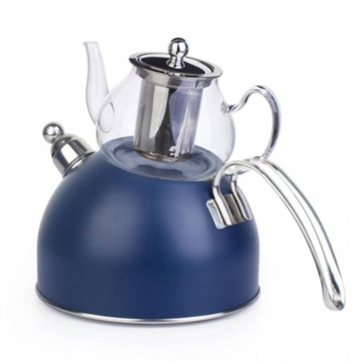 Théière cocotte bleue