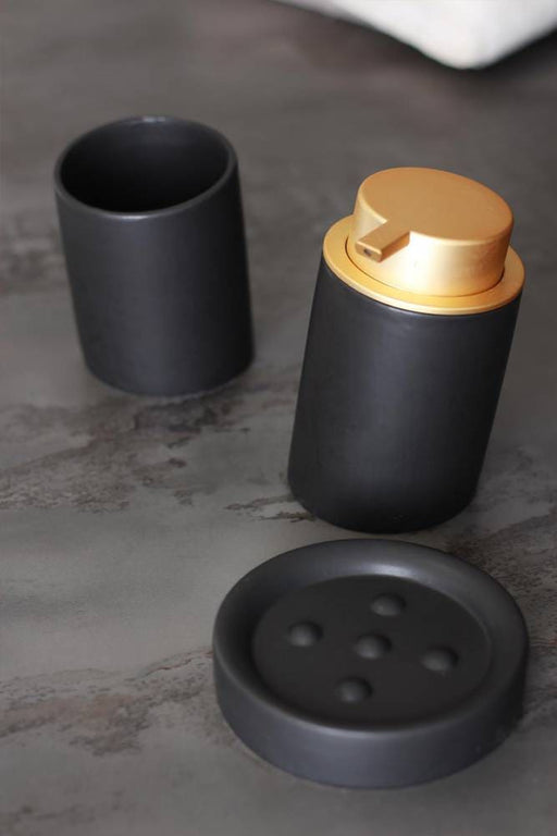 Set salle de bain Fresh noir