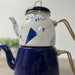 Théière Hüma émaillée bleue