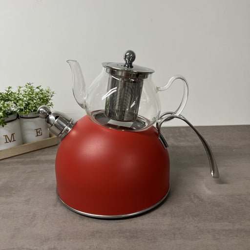 Théière cocotte rouge 
