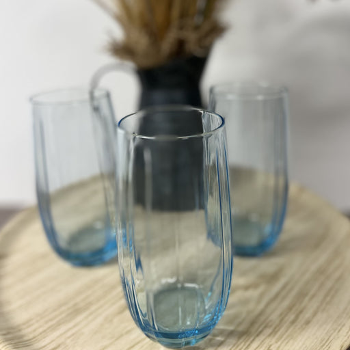 Verre à eau turquoise 