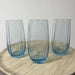 Verre à eau turquoise 
