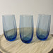 Verre à eau bleu 