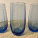 Verre à eau bleu