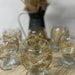 Verre à eau avec pied Doré