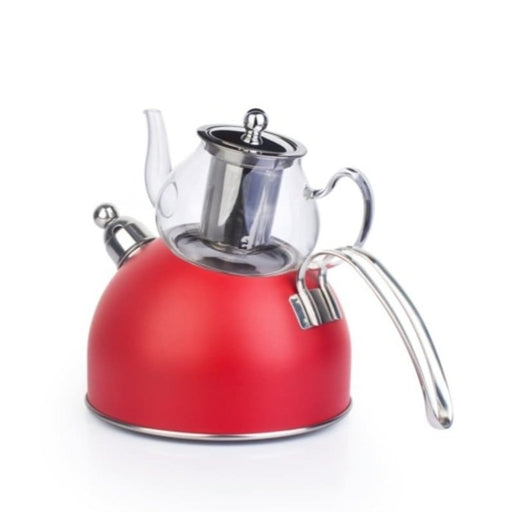 Théière cocotte rouge 